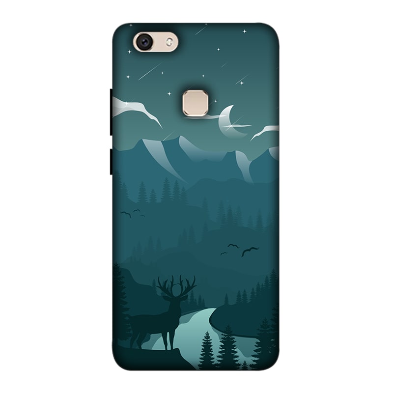 Night Landscape Vivo V7 Plus Mobile Cover