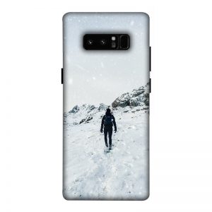 Trekker in Snow Samsung Galaxy Note 8 Mobile Cover