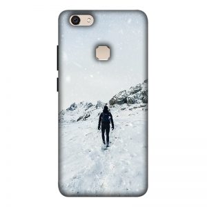 Trekker in Snow Vivo V7 Plus Mobile Cover