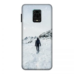 Trekker in Snow Redmi Note 9 Pro Max Mobile Cover