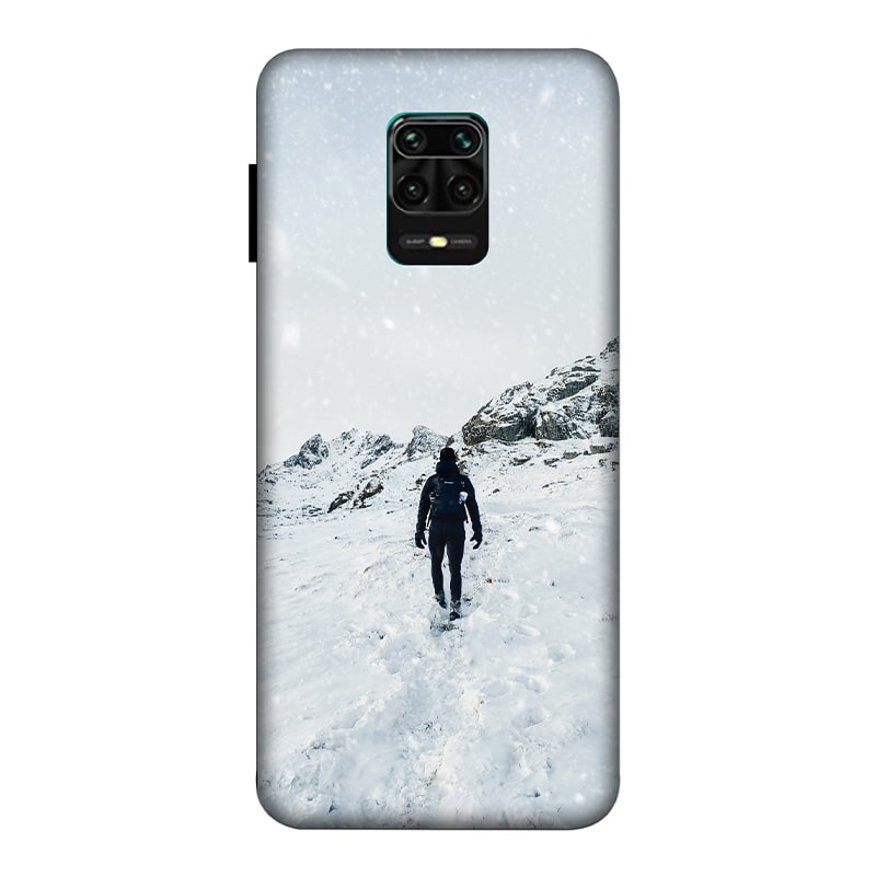 Trekker in Snow Redmi Note 9 Pro Max Mobile Cover