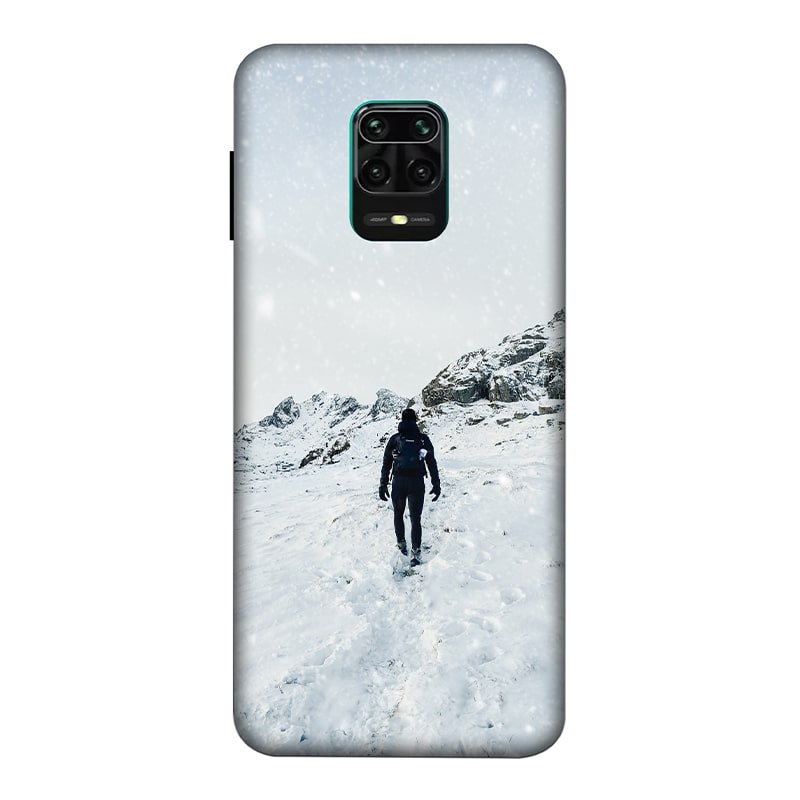 Trekker in Snow Redmi Note 9 Pro Mobile Cover