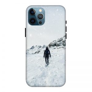 Trekker in Snow iPhone 12 Pro Max Mobile Cover