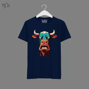 Angry Blue Cow
